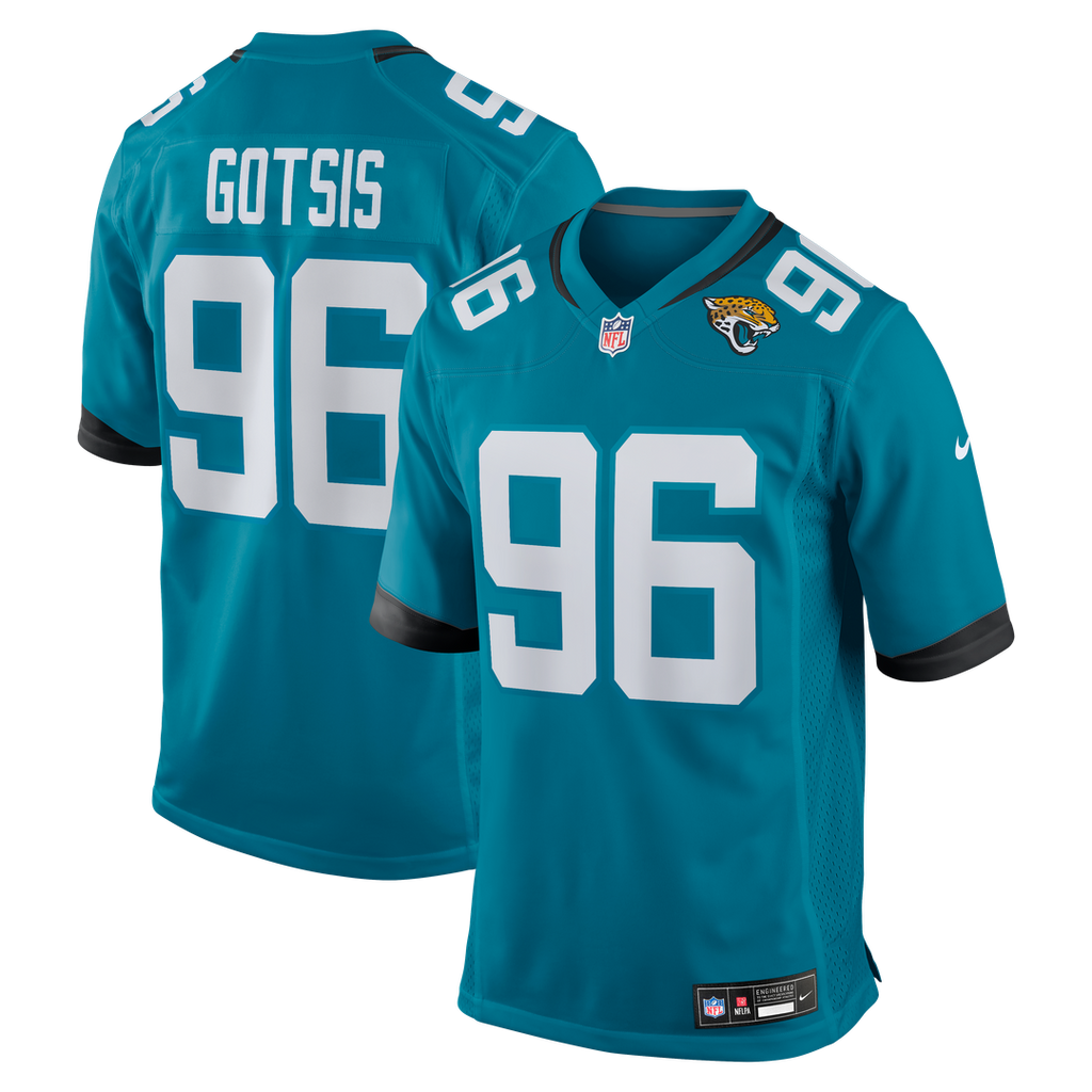 Adam Gotsis Jacksonville Jaguars Nike Game Official Jersey - Teal