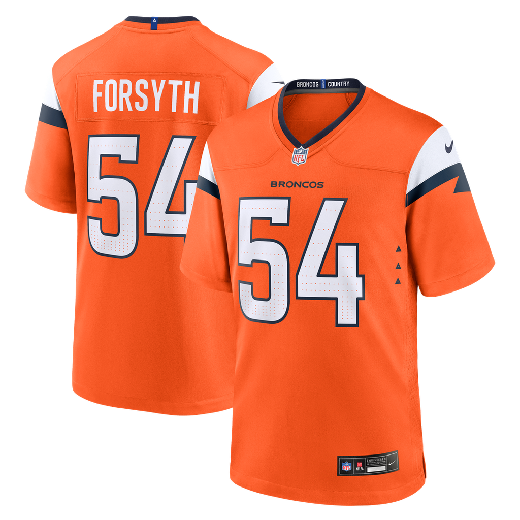 Alex Forsyth Denver Broncos Nike Team Game Official Jersey -  Orange