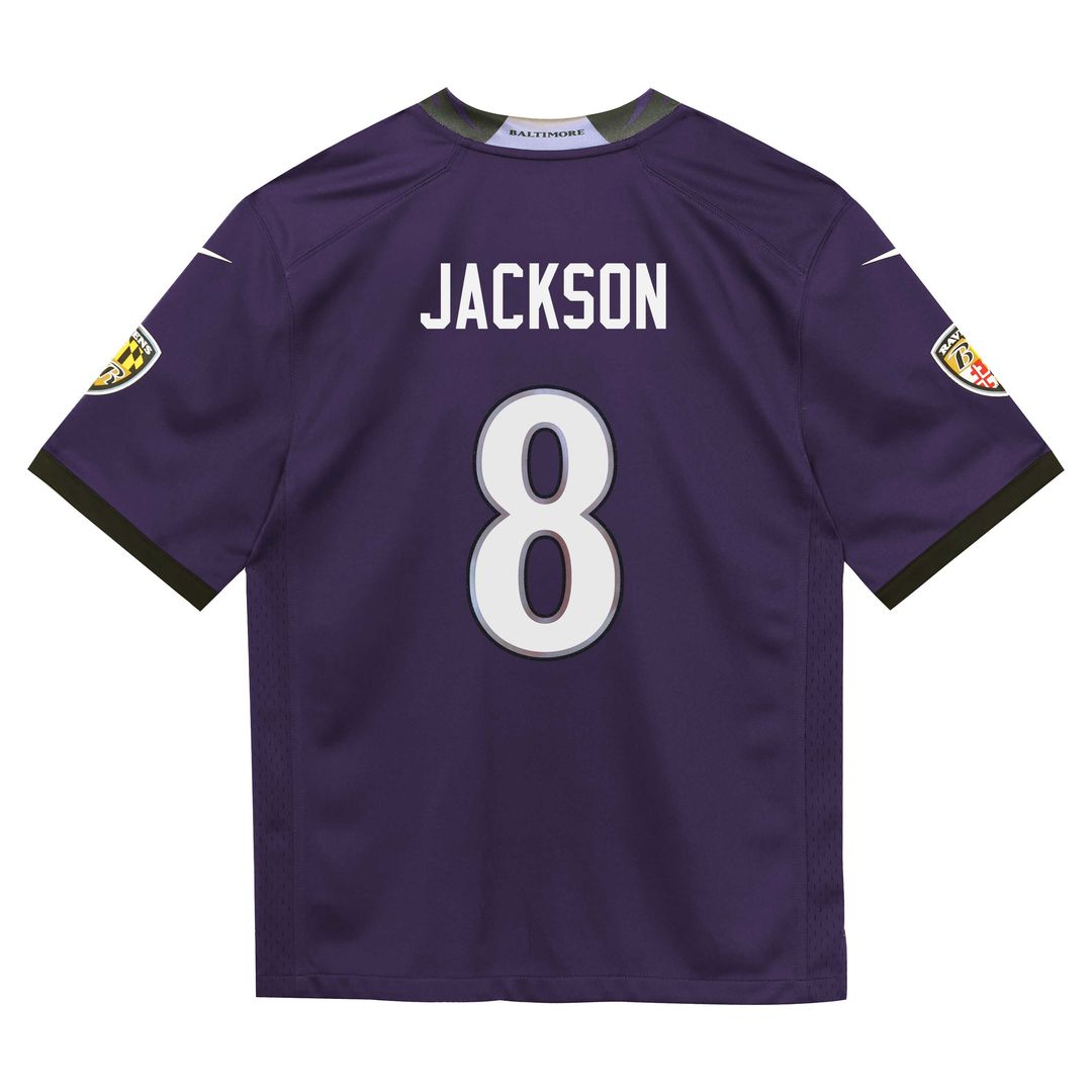 Lamar Jackson Baltimore Ravens Nike Preschool Team Game Official Jersey - Purple