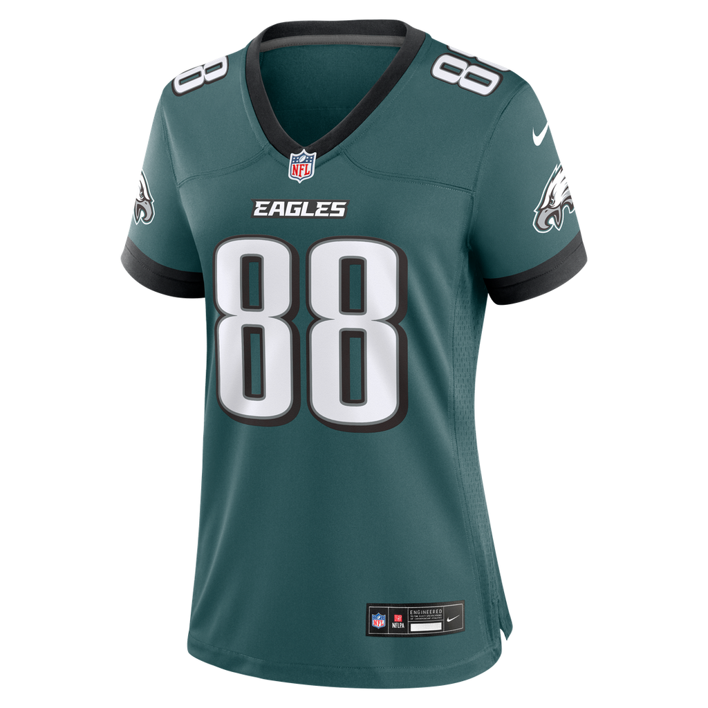 Dallas Goedert Philadelphia Eagles Nike Women's Team Game Official Jersey -  Midnight Green