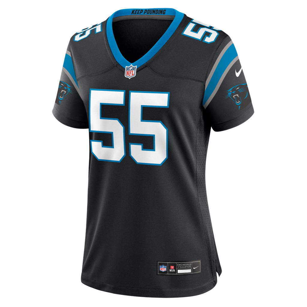 Maema Njongmeta Carolina Panthers Nike Women's Team Game Jersey - Black