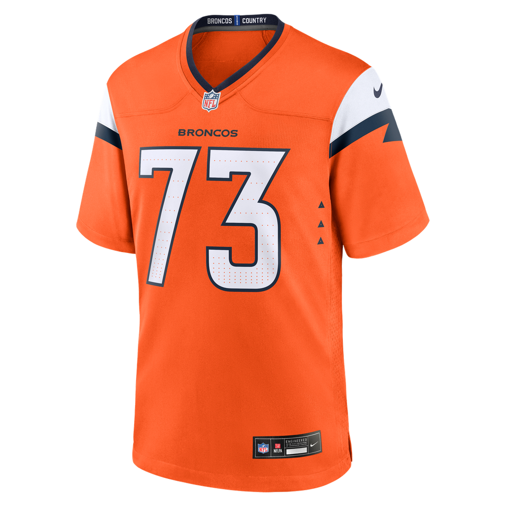 Frank Crum Denver Broncos Nike Team Game Jersey - Orange