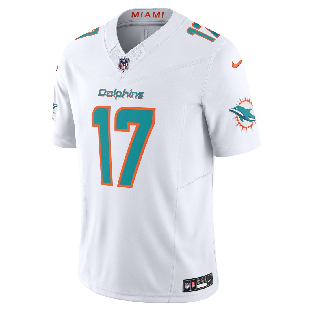 Jaylen Waddle Miami Dolphins Nike Vapor F.U.S.E. Limited Official Jersey - White
