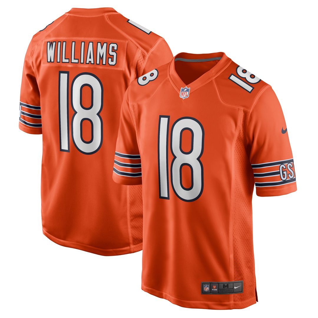 Caleb Williams Chicago Bears Nike Alternate  Player Game Official Jersey - Orange