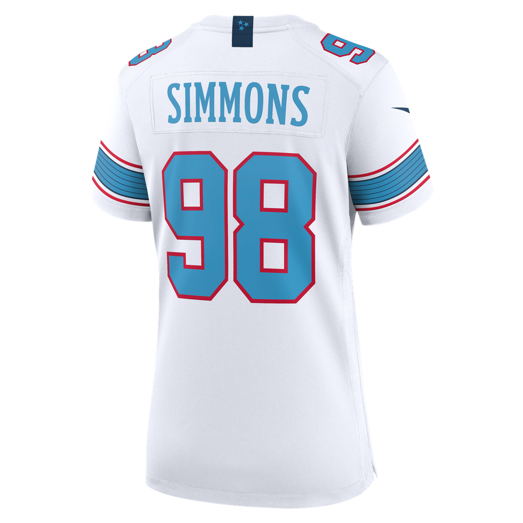Jeffery Simmons Tennessee Titans Nike Women's Game Official Jersey - White