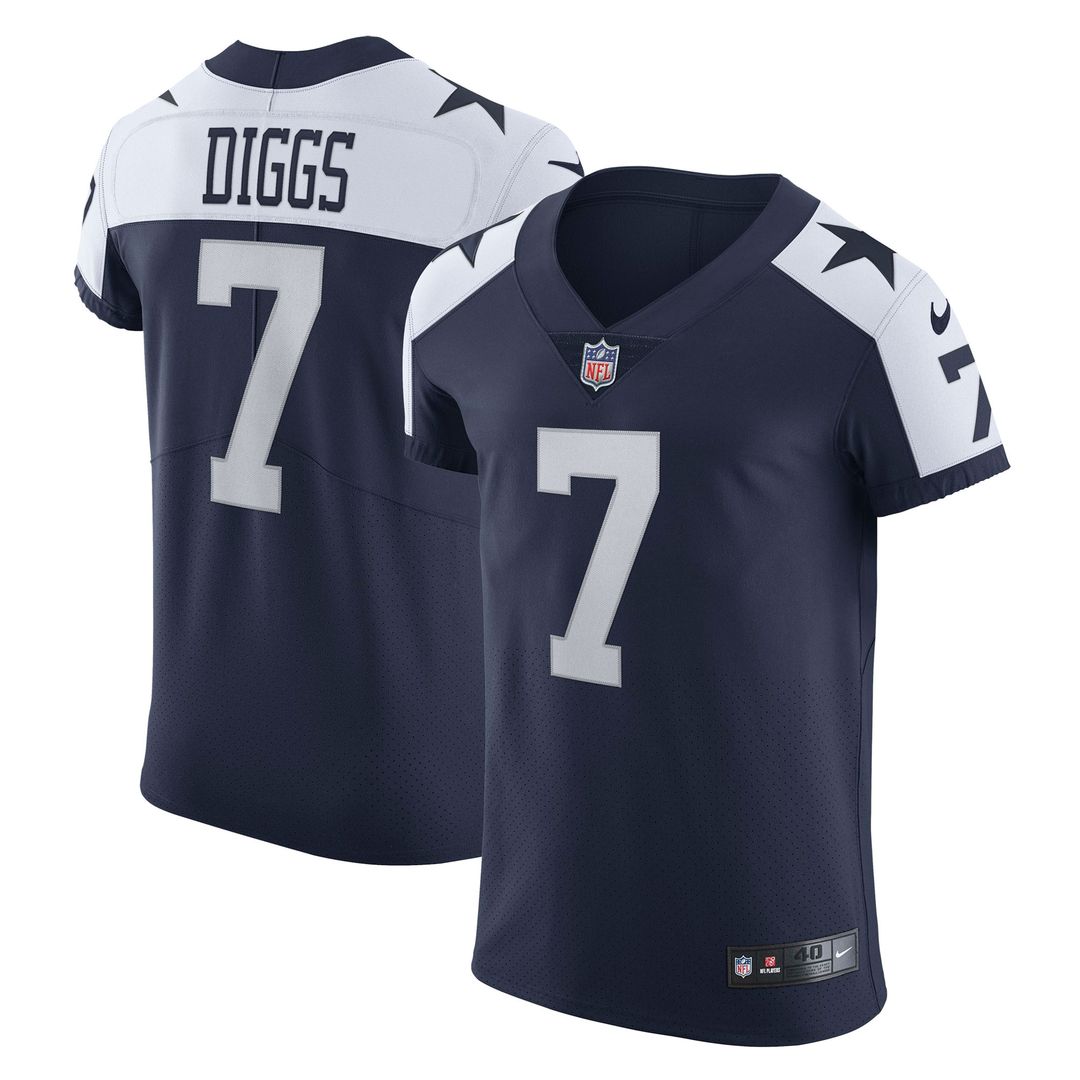Trevon Diggs Dallas Cowboys Nike Alternate Vapor Elite Official Jersey - Navy
