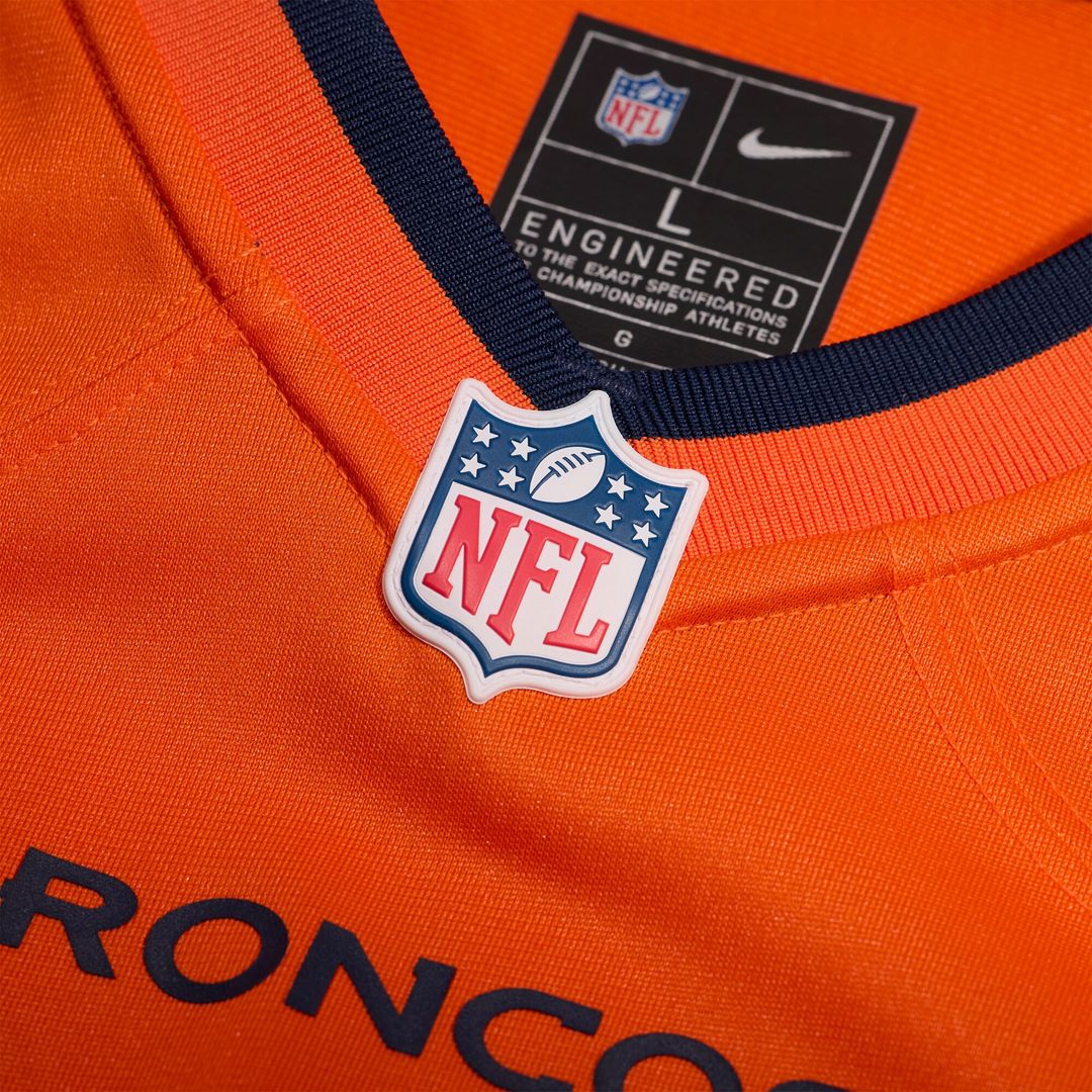 Tyler Badie Denver Broncos Nike Team Game Official Jersey -  Orange
