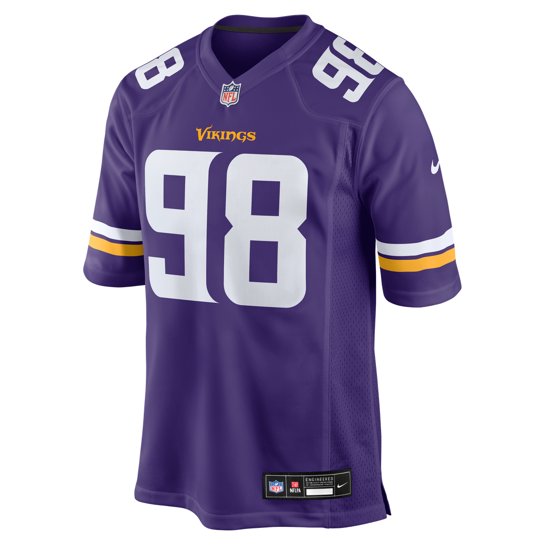 Bo Richter Minnesota Vikings Nike Team Game Jersey - Purple