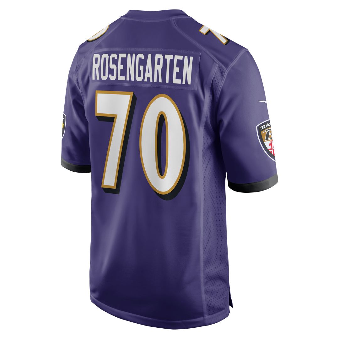 Roger Rosengarten Baltimore Ravens Nike Team Game Jersey - Purple