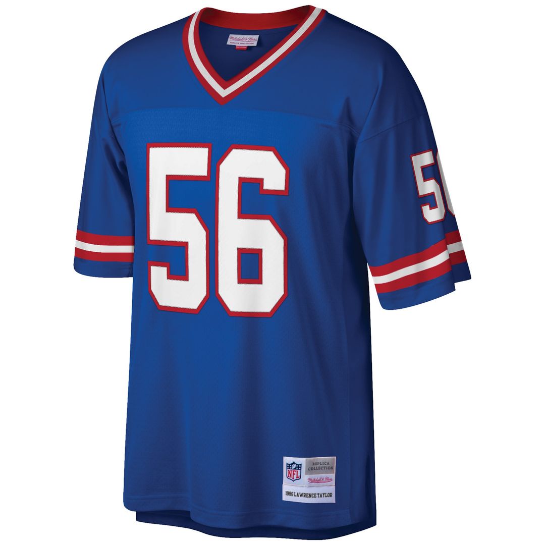 Lawrence Taylor New York Giants Mitchell & Ness Big & Tall 1986 Retired Player Replica Official Jersey - Royal