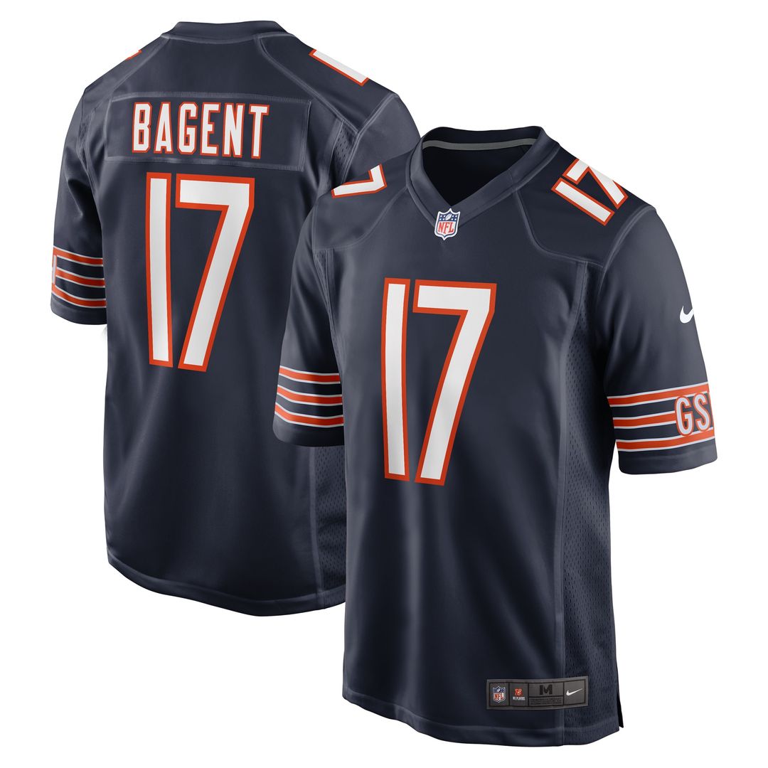 Tyson Bagent Chicago Bears Nike  Game Official Jersey -  Navy