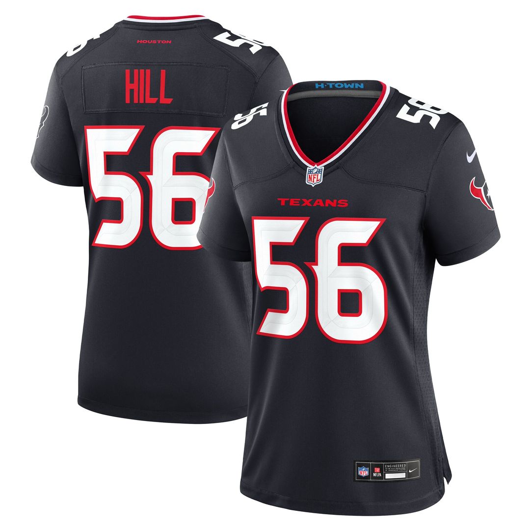 Jamal Hill Houston Texans Nike Women's Team Game Jersey - Navy