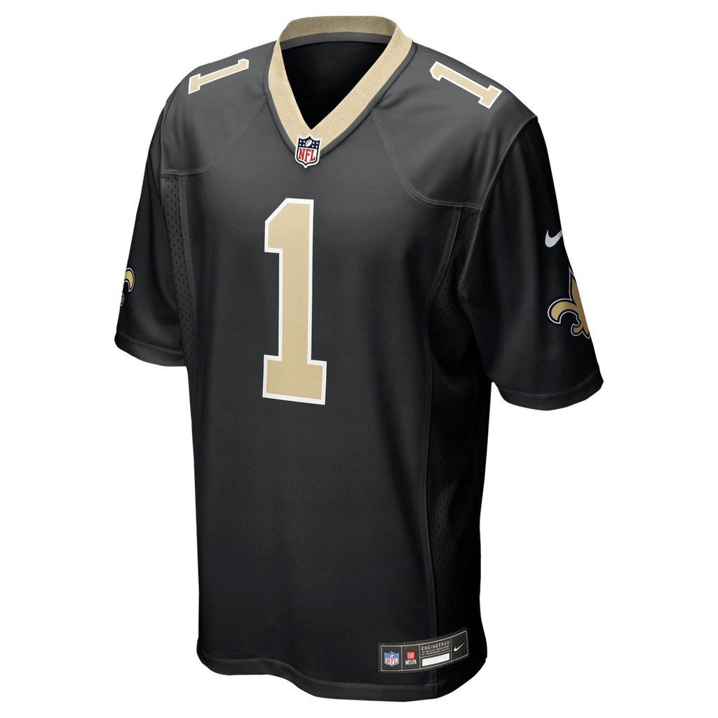 Number 1 Dad New Orleans Saints Nike Game Official Jersey - Black
