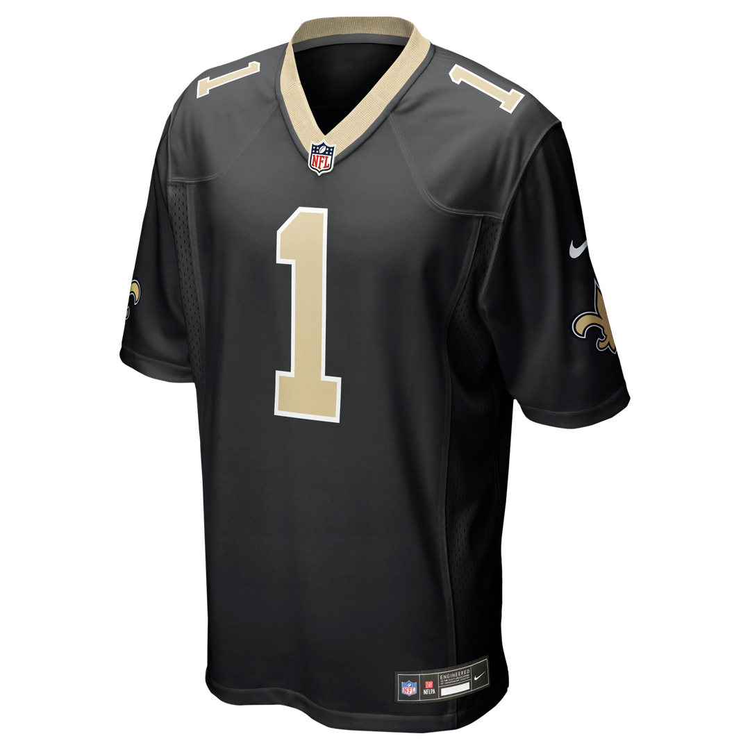 Number 1 Dad New Orleans Saints Nike Game Official Jersey - Black