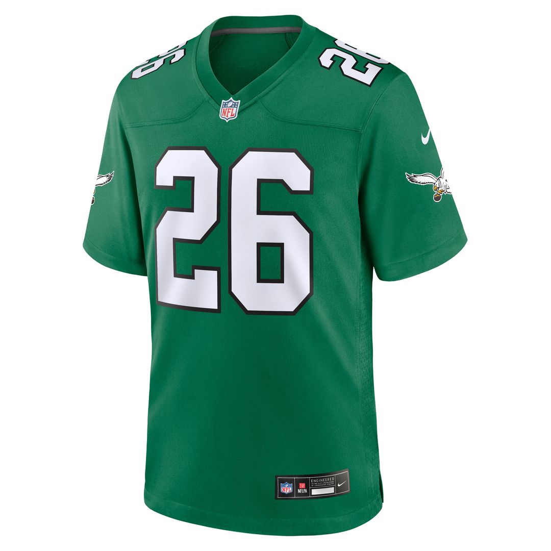 Saquon Barkley Philadelphia Eagles Nike Team Game Jersey - Midnight Green