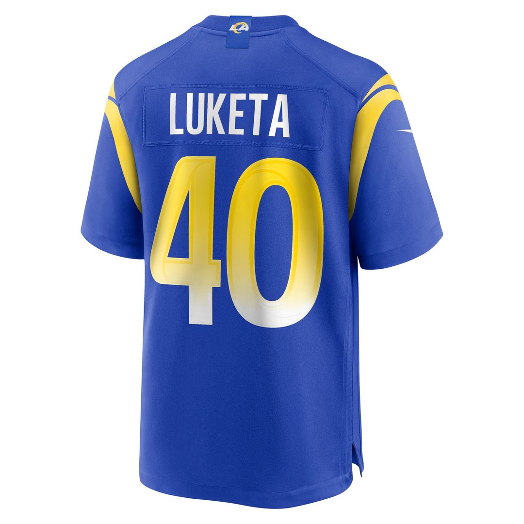 Jesse Luketa Los Angeles Rams Nike Team Game Jersey - Royal