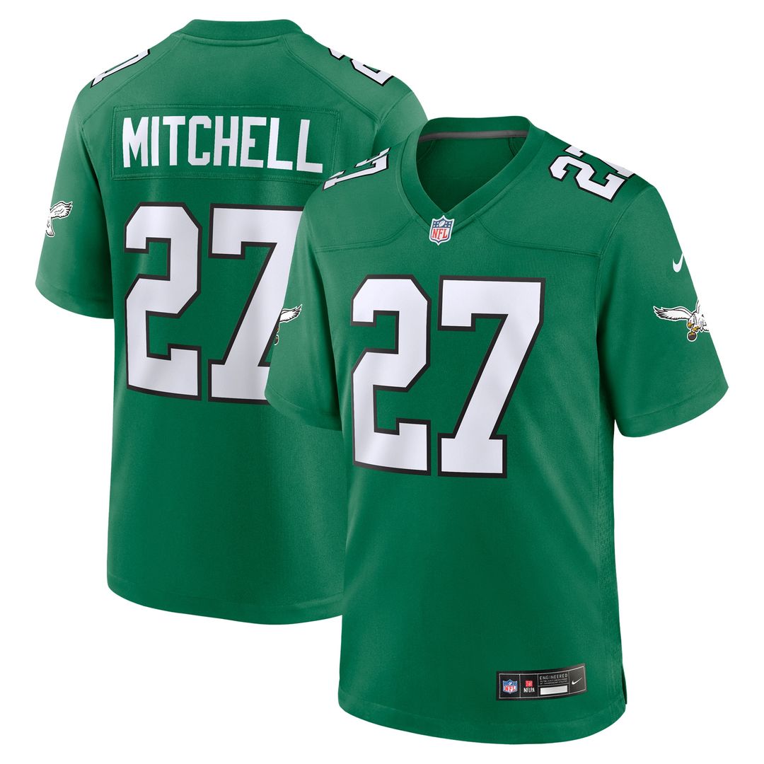 Quinyon Mitchell Philadelphia Eagles Nike Team Game Official Jersey -  Midnight Green