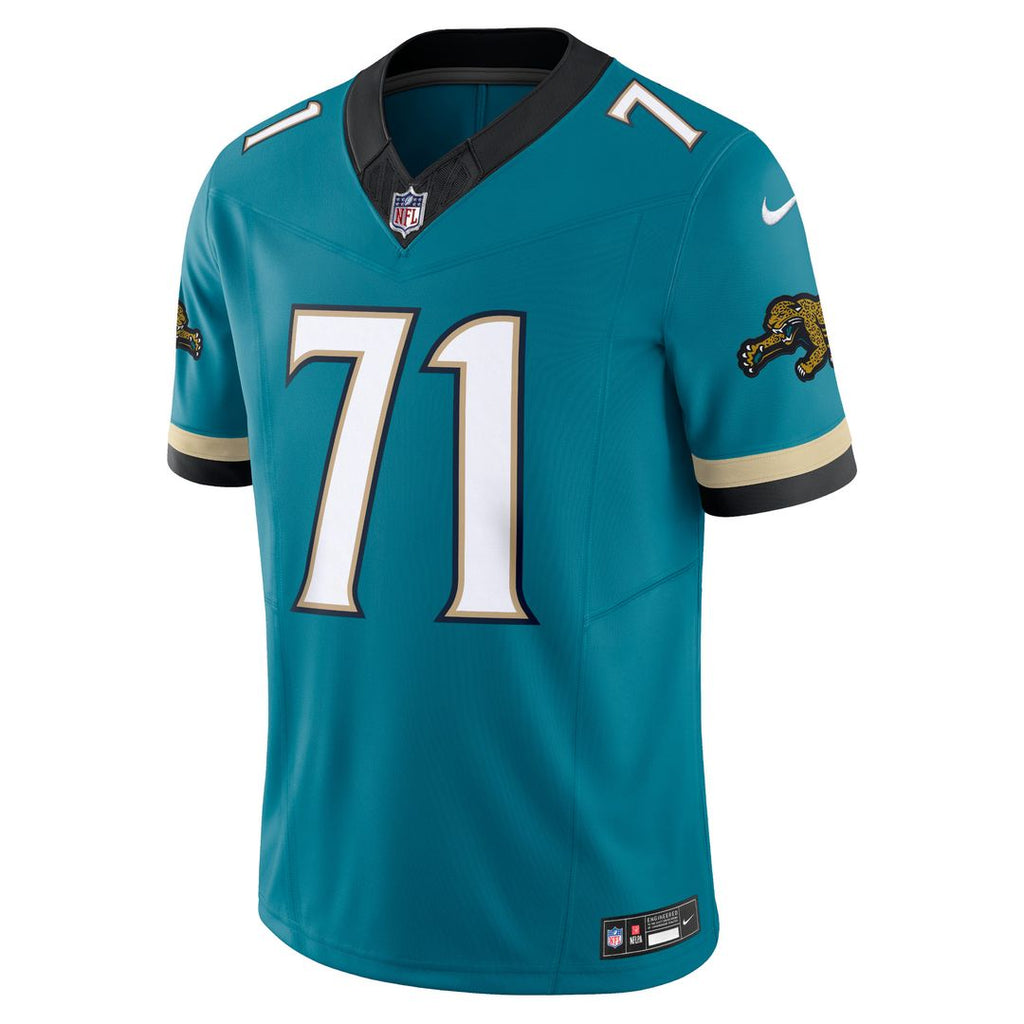 Tony Boselli Jacksonville Jaguars Nike Prowler Throwback Vapor F.U.S.E. Limited Retired Player Official Jersey - Teal