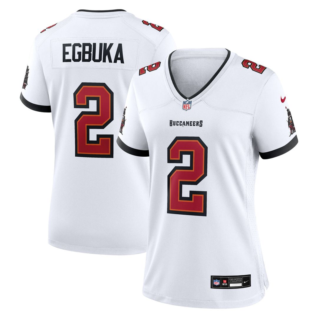 Emeka Egbuka  Tampa Bay Buccaneers Nike Women's Team  Game Official Jersey - Red