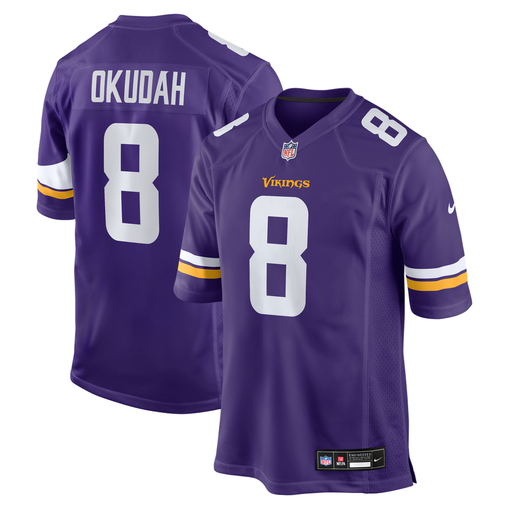 Jeff Okudah Minnesota Vikings Nike Team Game Jersey - Purple