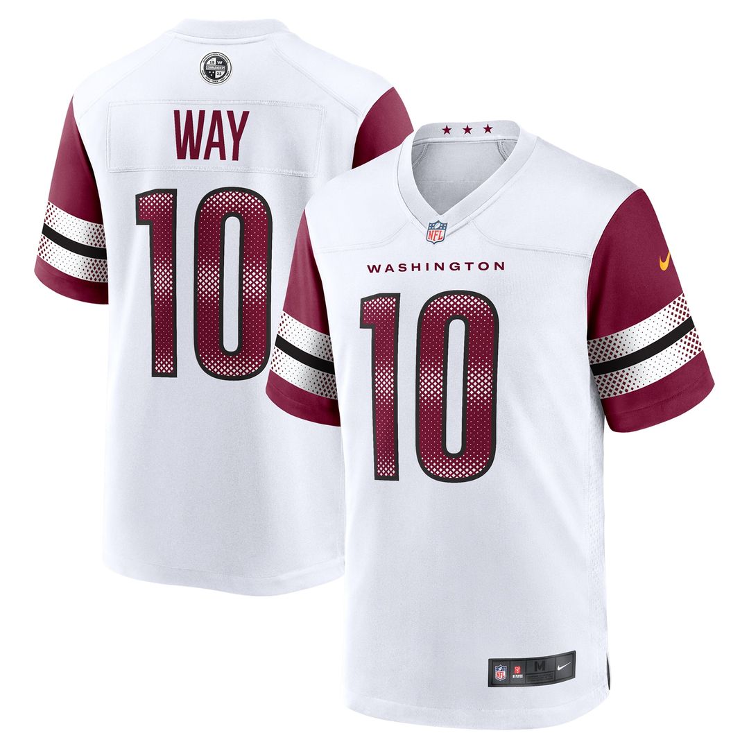 Tress Way Washington Commanders Nike Game Official Jersey -  White