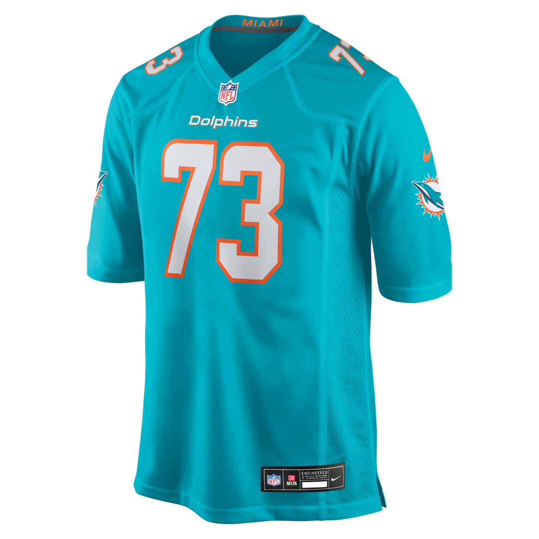 Austin Jackson Miami Dolphins Nike Game Official Jersey - Aqua