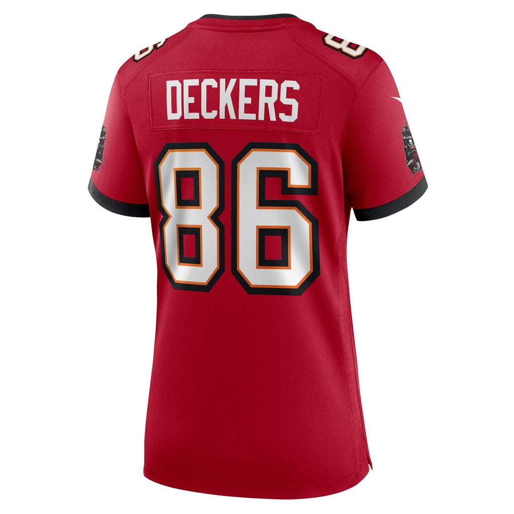 Evan Deckers Tampa Bay Buccaneers Nike Women's Team Game Official Jersey -  Red