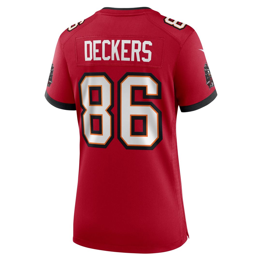 Evan Deckers Tampa Bay Buccaneers Nike Women's Team Game Official Jersey -  Red