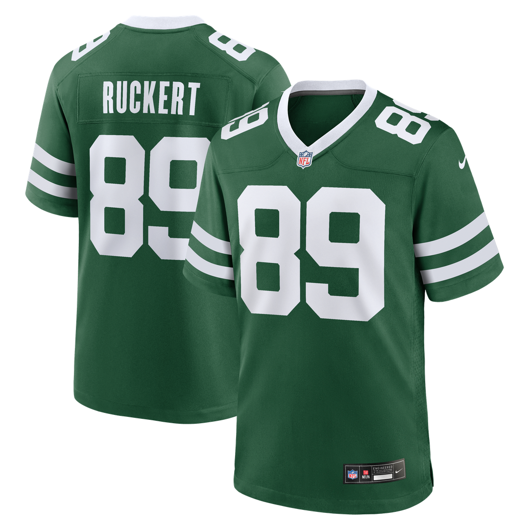 Jeremy Ruckert New York Jets Nike Team Game Official Jersey - Legacy Green