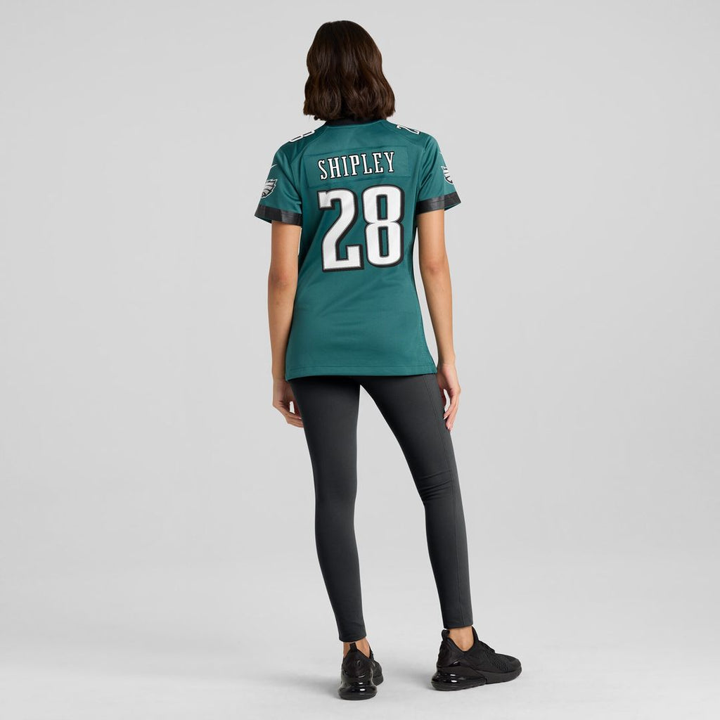 Will Shipley Philadelphia Eagles Nike Women's Team Game Official Jersey - Midnight Green