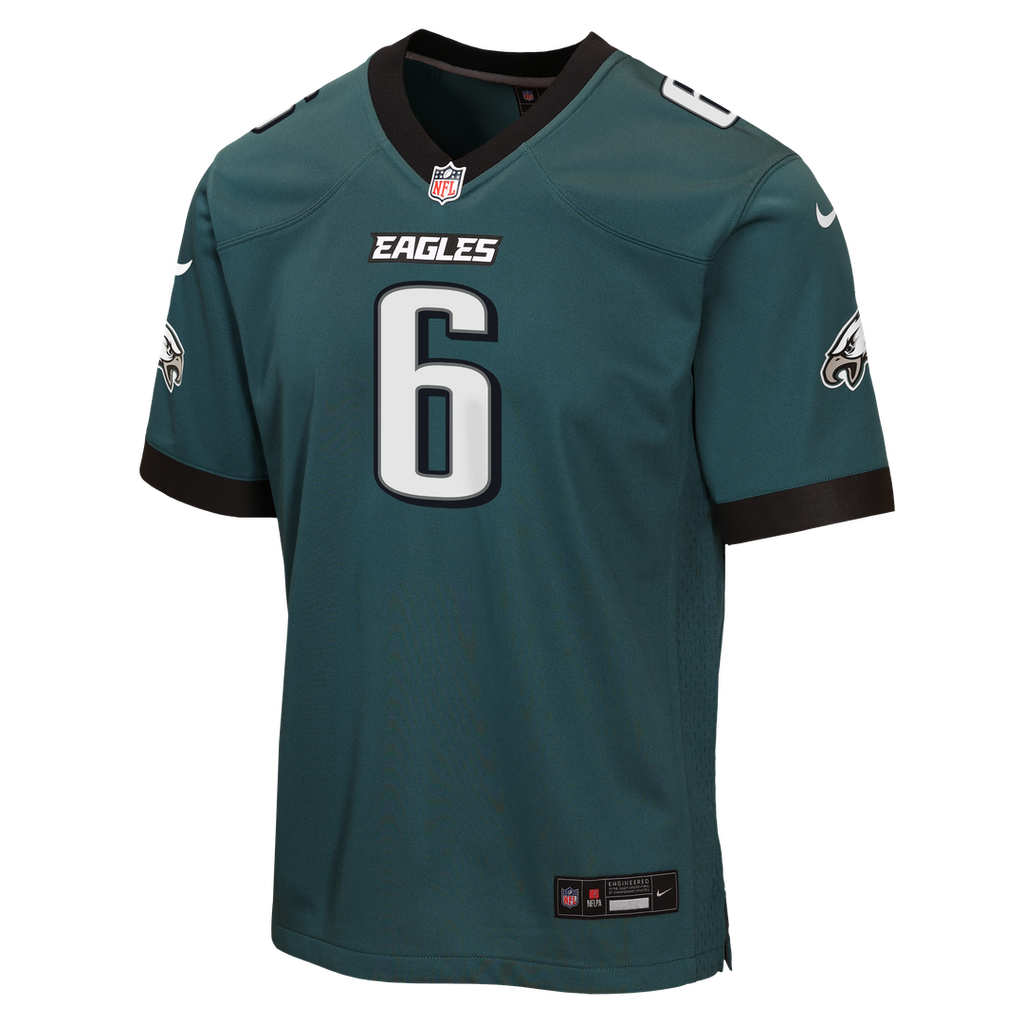 DeVonta Smith Philadelphia Eagles Nike Youth Game Official Jersey - Kelly Green