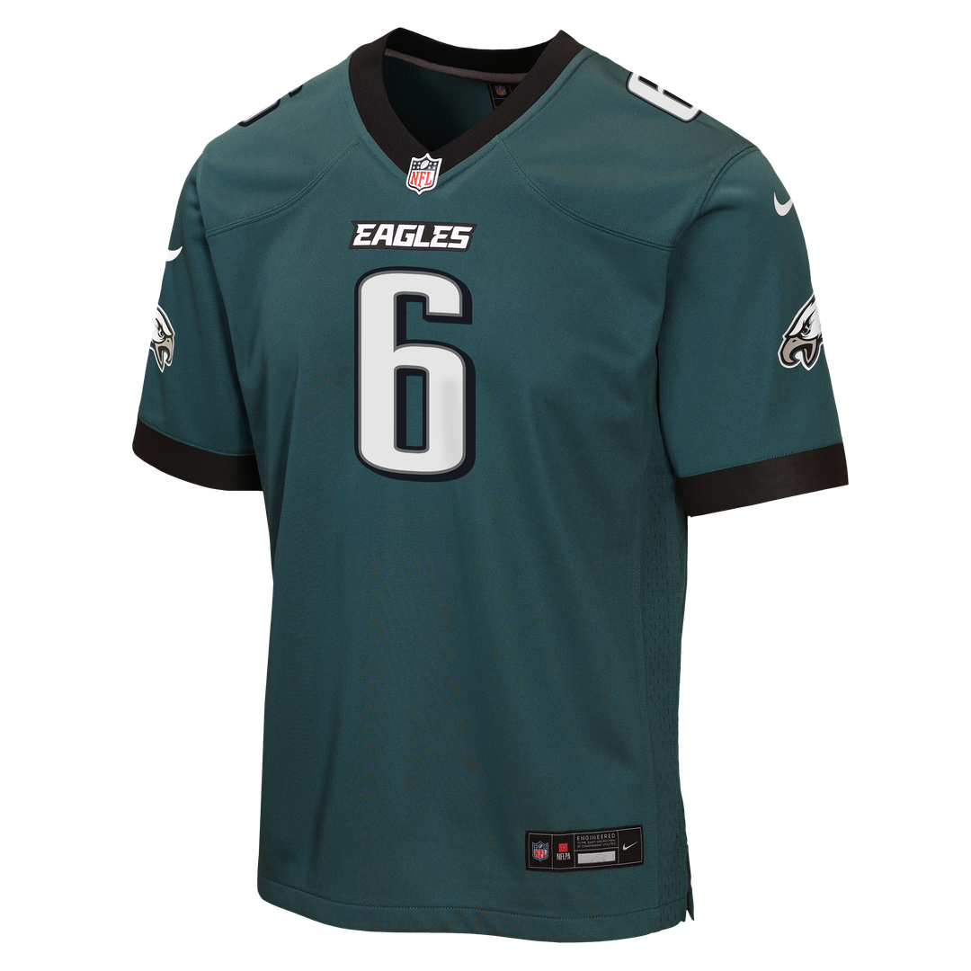 DeVonta Smith Philadelphia Eagles Nike Youth Game Official Jersey - Kelly Green
