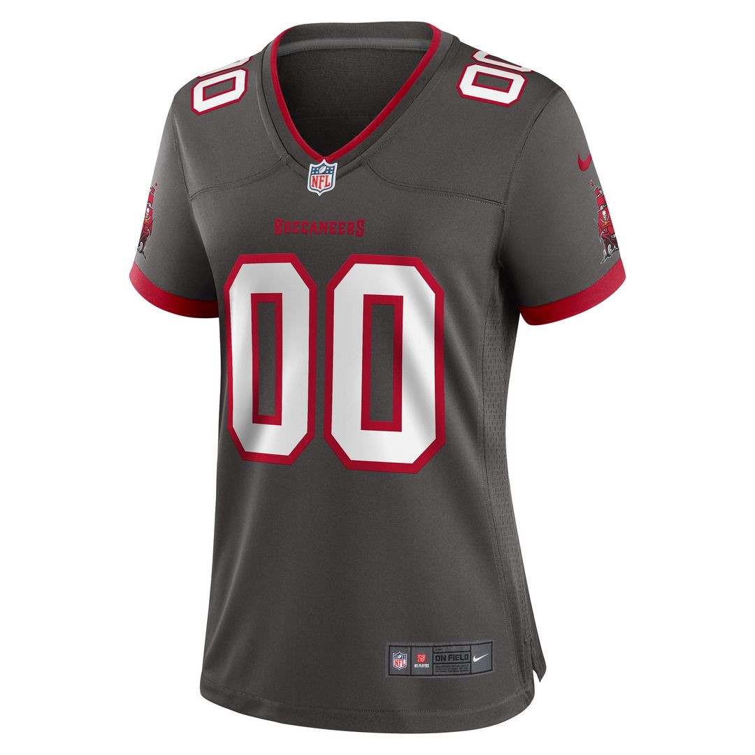 Tampa Bay Buccaneers Nike Women's Alternate Custom Game Official Jersey - Pewter