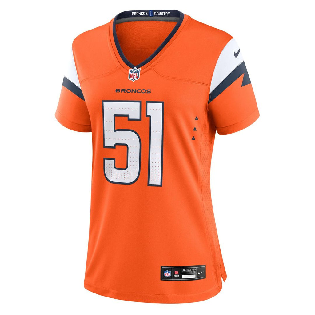 Que Robinson Denver Broncos Nike Women's Team Game Jersey - Orange