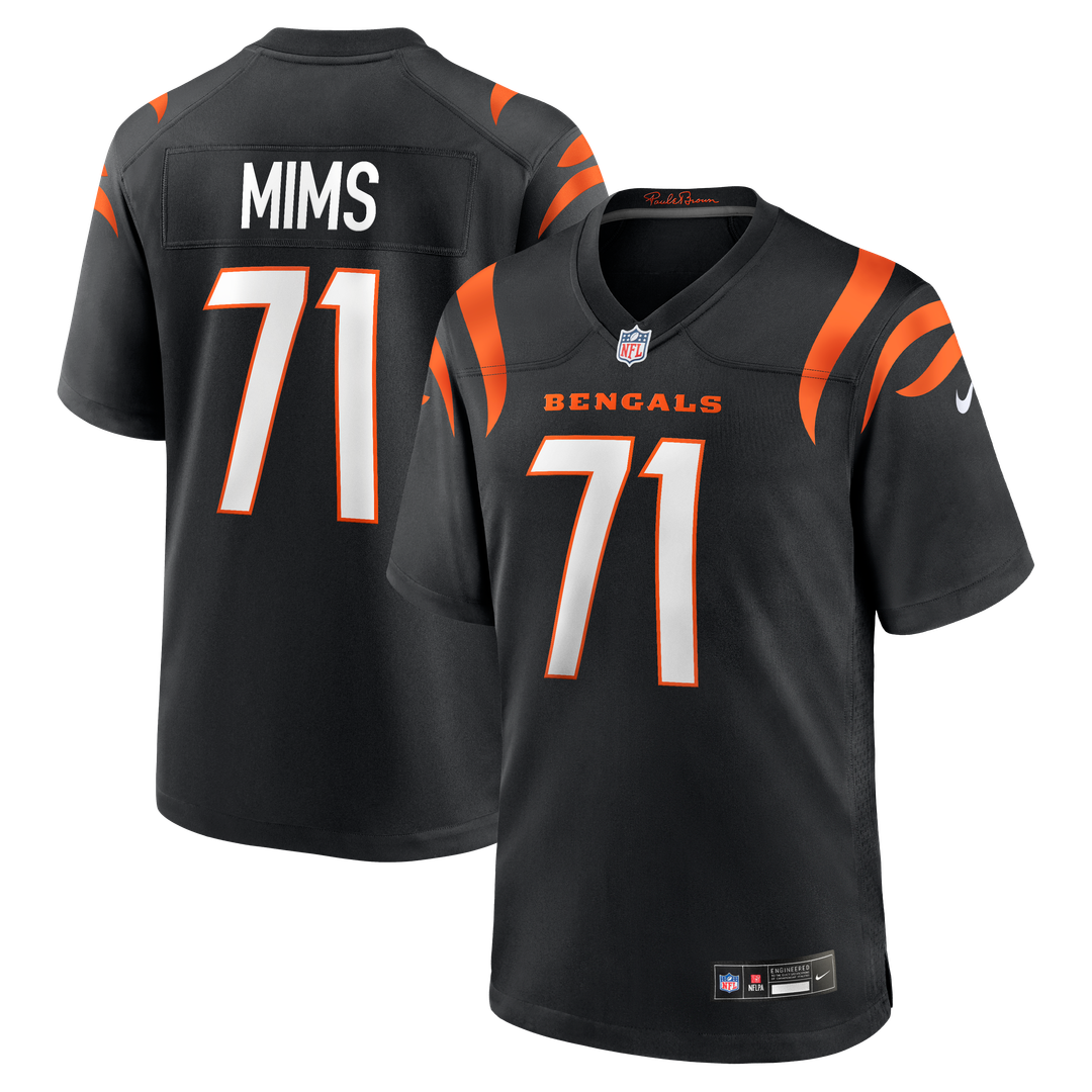 Amarius Mims Cincinnati Bengals Nike Player Game Jersey - Black