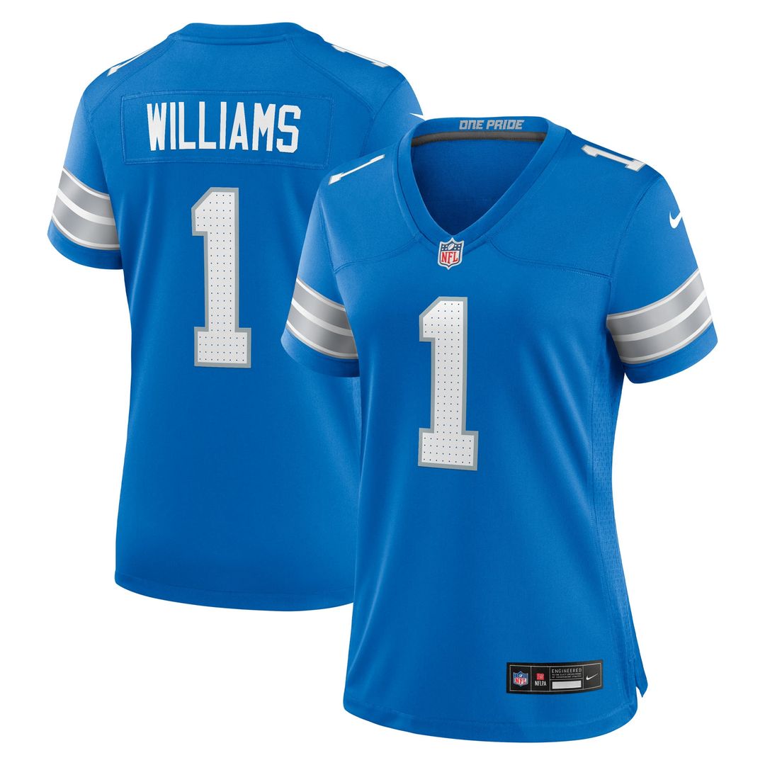 Jameson Williams Detroit Lions Nike Women's 2nd Alternate Game Player Official Jersey - Black