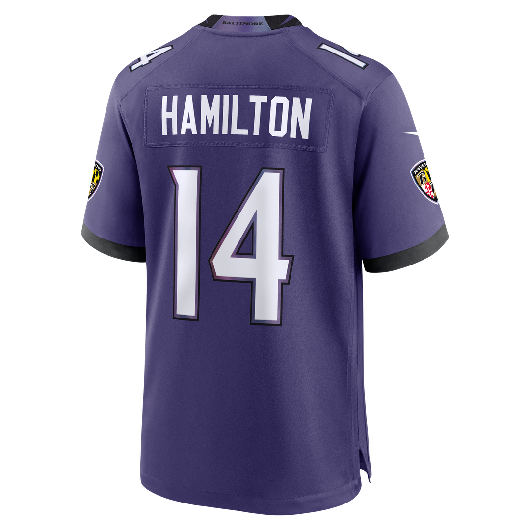Kyle Hamilton Baltimore Ravens Nike Team Game Official Jersey - Purple