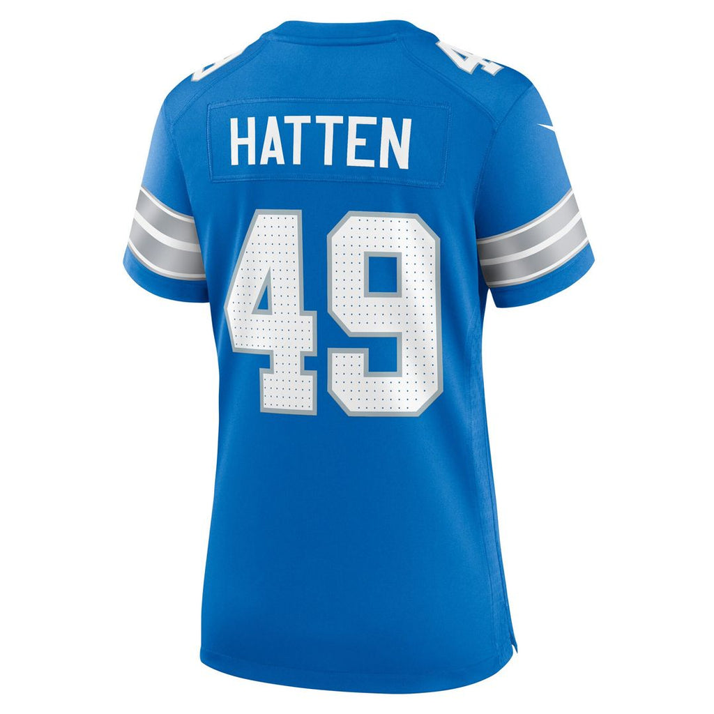 Hogan Hatten Detroit Lions Nike Women's Game Jersey - Blue