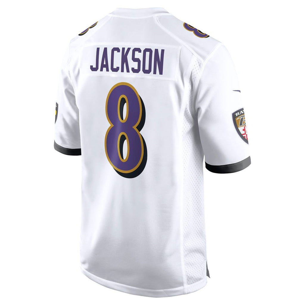 Lamar Jackson Baltimore Ravens Nike Game Official Jersey - White