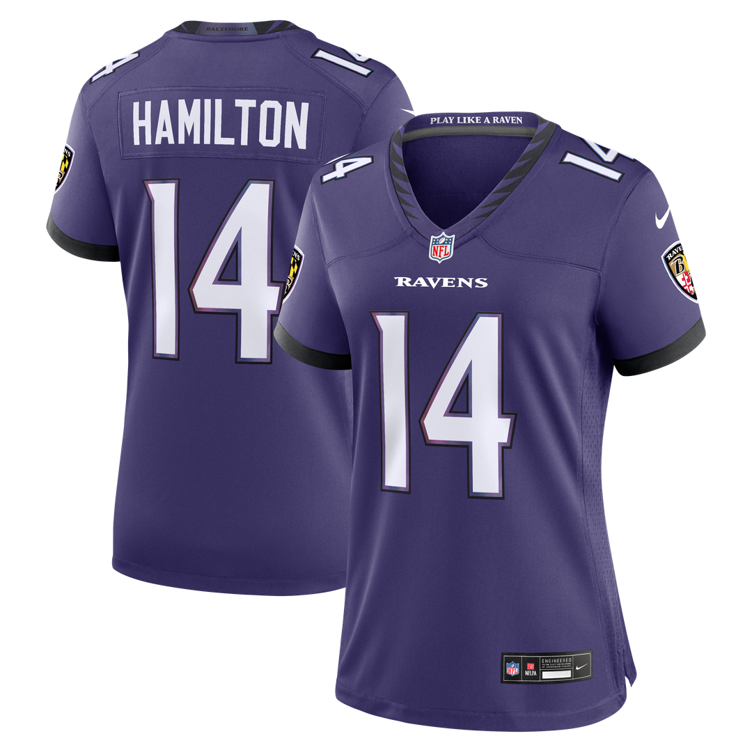 Kyle Hamilton Baltimore Ravens Nike Women's Alternate Game Jersey - Black