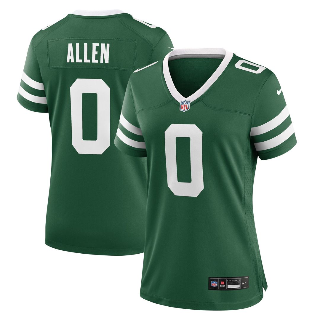 Braelon Allen New York Jets Nike Women's Game Official Jersey - Legacy Green