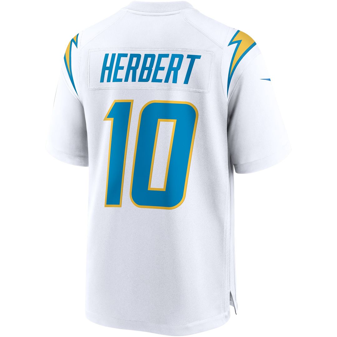 Justin Herbert Los Angeles Chargers Nike Game Official Jersey - White