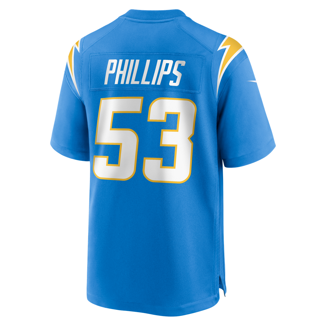 Del'Shawn Phillips Los Angeles Chargers Nike Team Game Jersey - Powder Blue