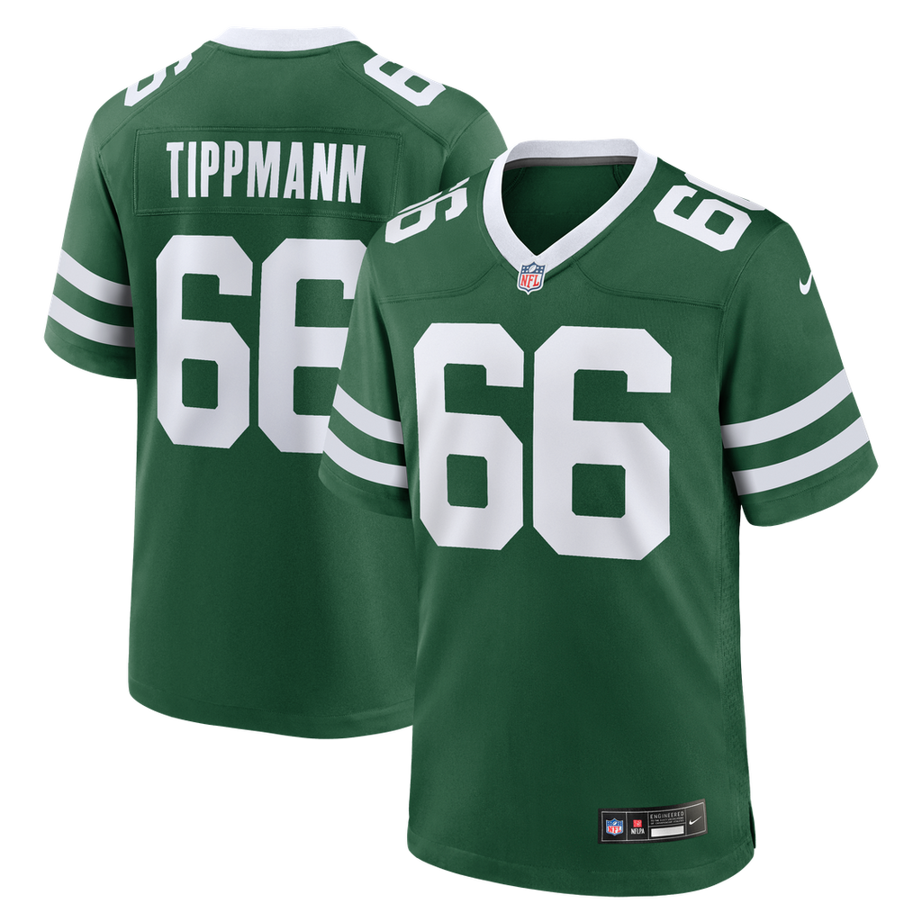 Joe Tippmann New York Jets Nike Team Game Official Jersey - Legacy Green