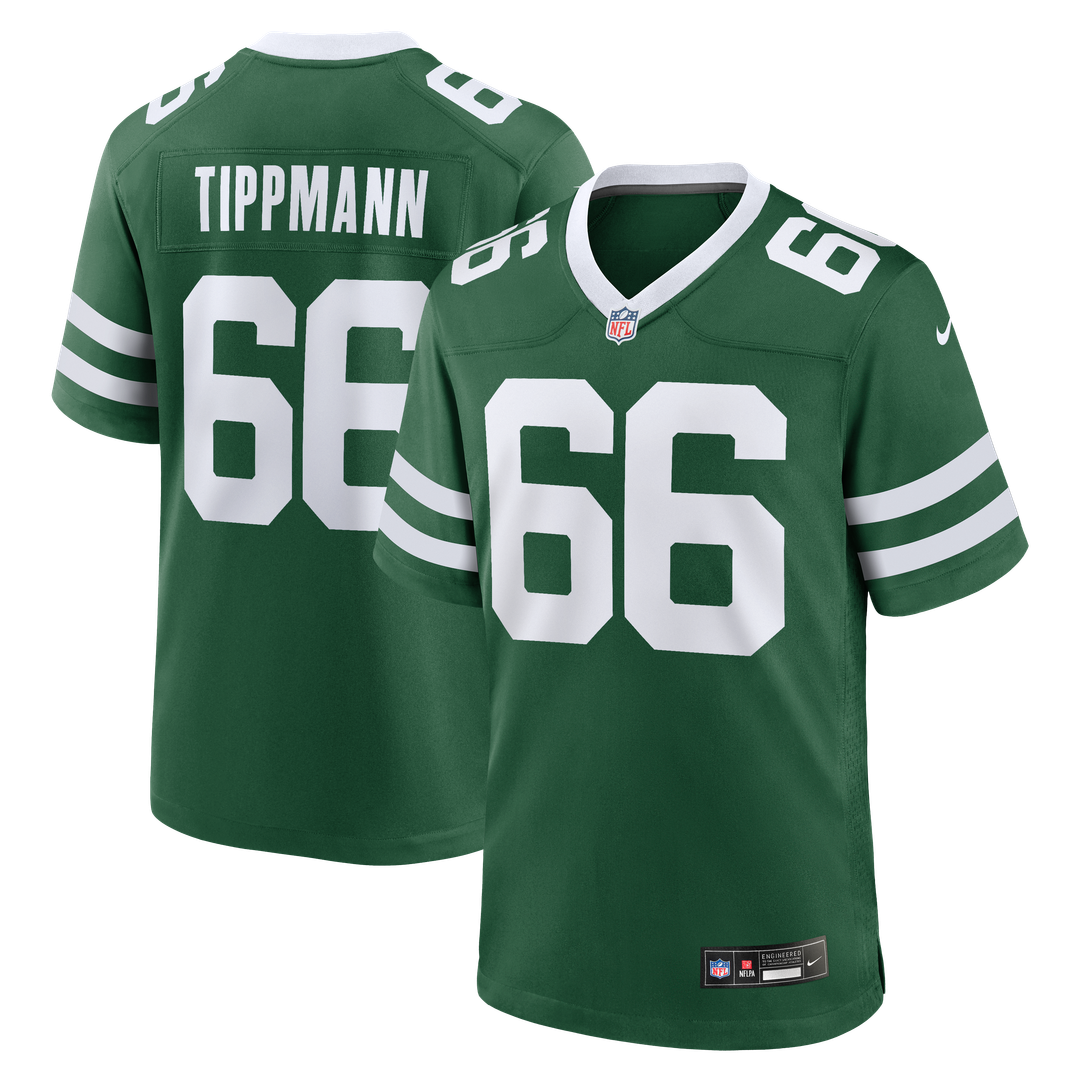 Joe Tippmann New York Jets Nike Team Game Official Jersey - Legacy Green