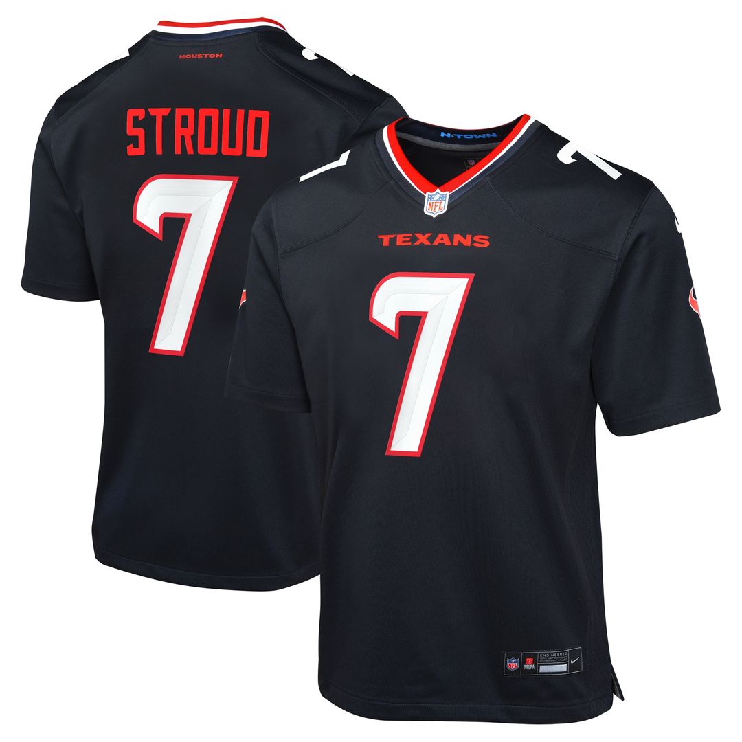 C.J. Stroud Houston Texans Nike Youth Game Official Jersey - Navy