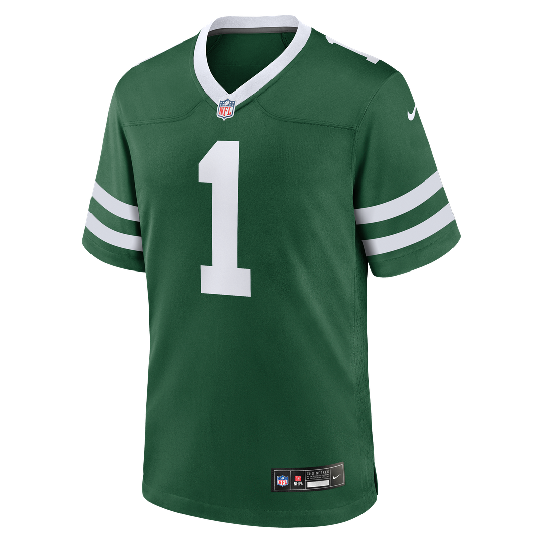 New York Jets Nike #1 Dad Game Official Jersey - Legacy Green