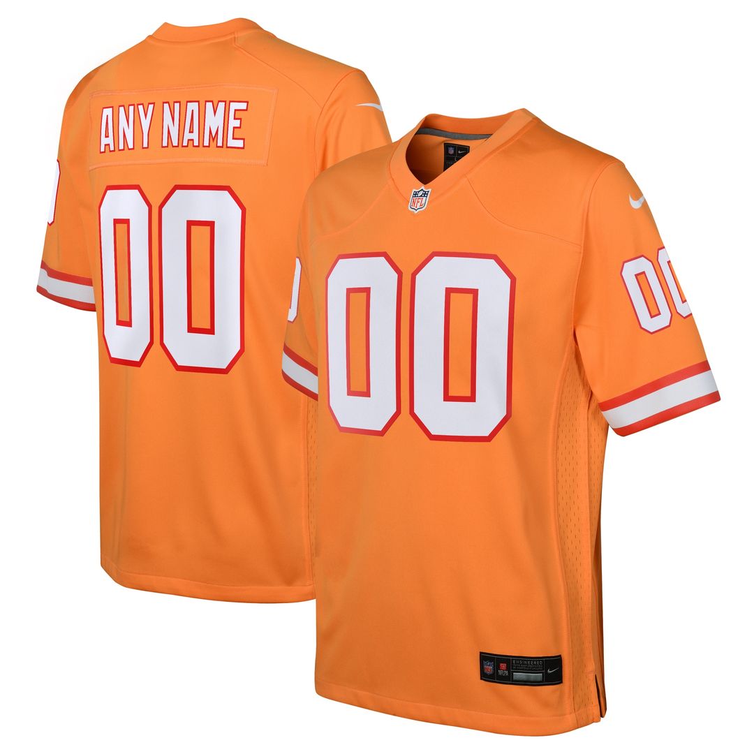 Tampa Bay Buccaneers Nike Youth Custom Throwback Game Official Jersey - Orange