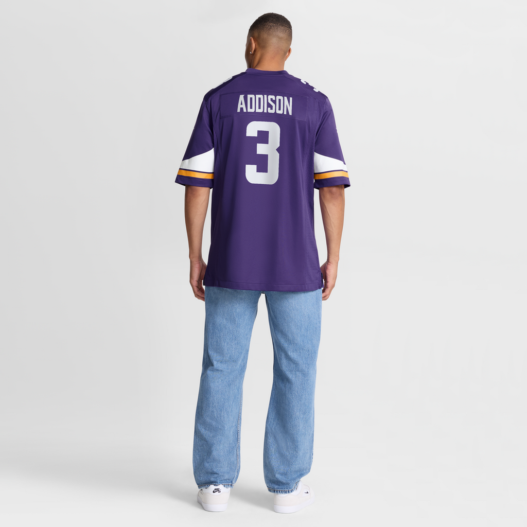 Jordan Addison Minnesota Vikings Nike  Game Official Jersey - Purple