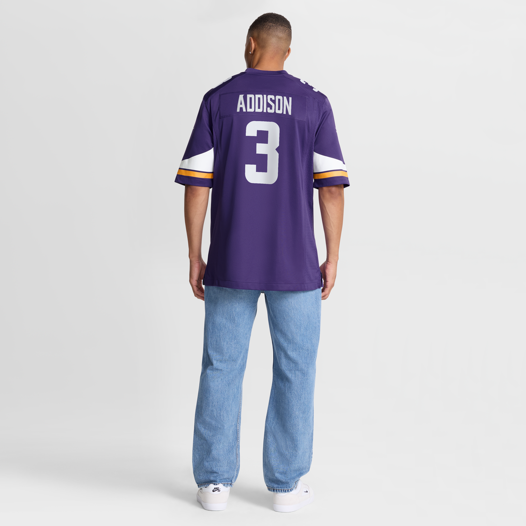 Jordan Addison Minnesota Vikings Nike  Game Official Jersey - Purple